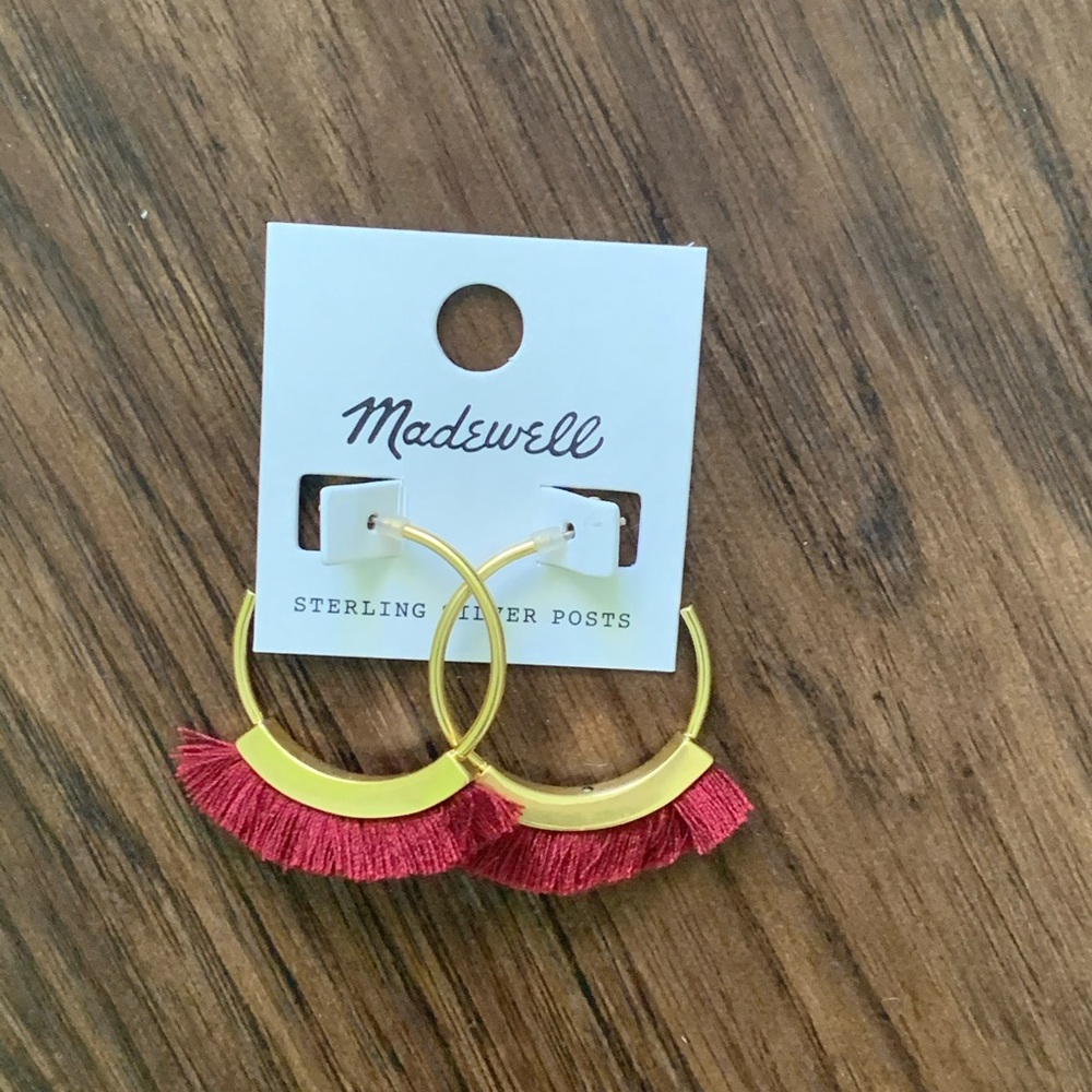 Madewell fringe hoop earring